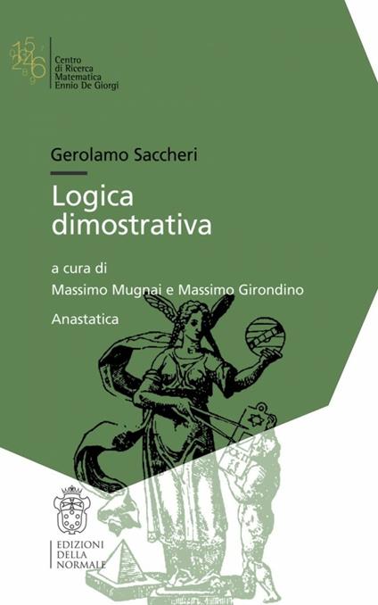 Logica dimostrativa - Gerolamo Saccheri - copertina