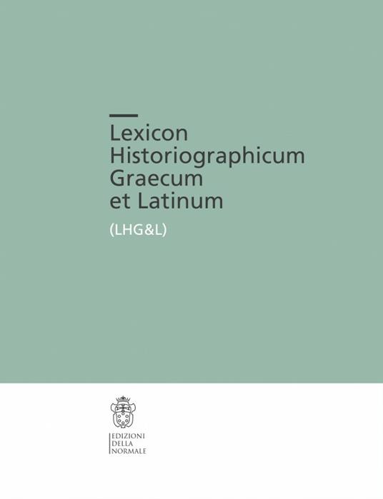 Lexicon Historiographicum Graecum et Latinum - copertina