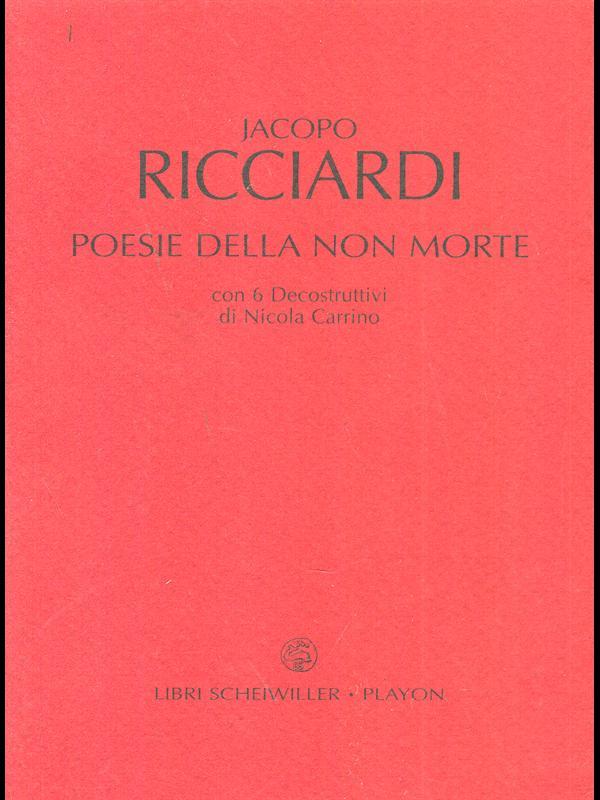 Poesie della non morte