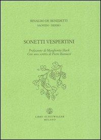 Sonetti vespertini - Rinaldo De Benedetti - copertina