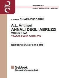 A.L. ANTINORI ANNALI DEGLI ABRUZZI - Chiara Zuccarini - ebook