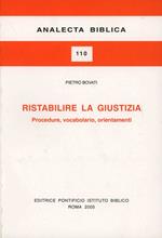 Ristabilire la giustizia. Procedure, vocabolario, orientamenti