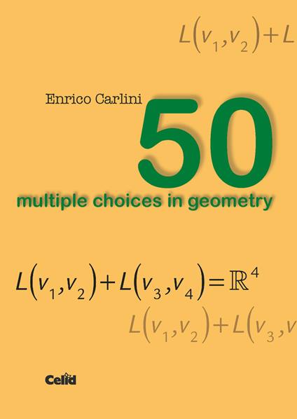 50 multiple choices in geometry - Enrico Carlini - copertina