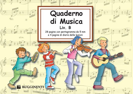 Quaderno di musica. Livello B - copertina