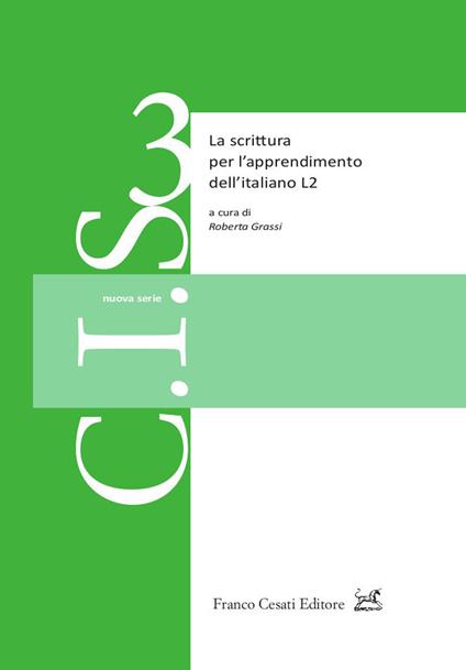 La scrittura per l'apprendimento dell'italiano L2 - copertina