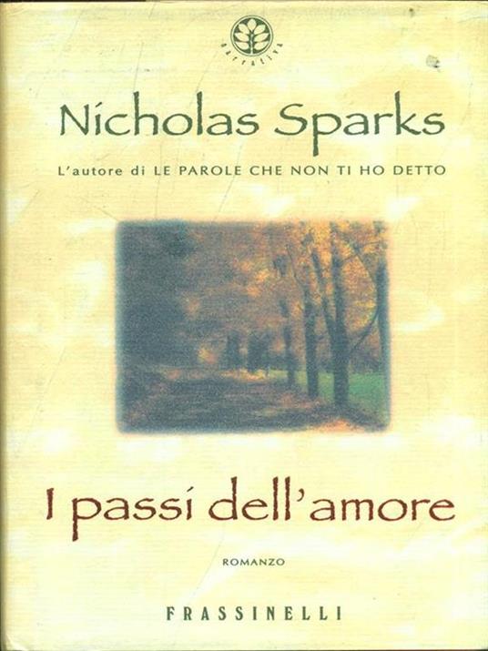 I passi dell'amore - Nicholas Sparks - copertina