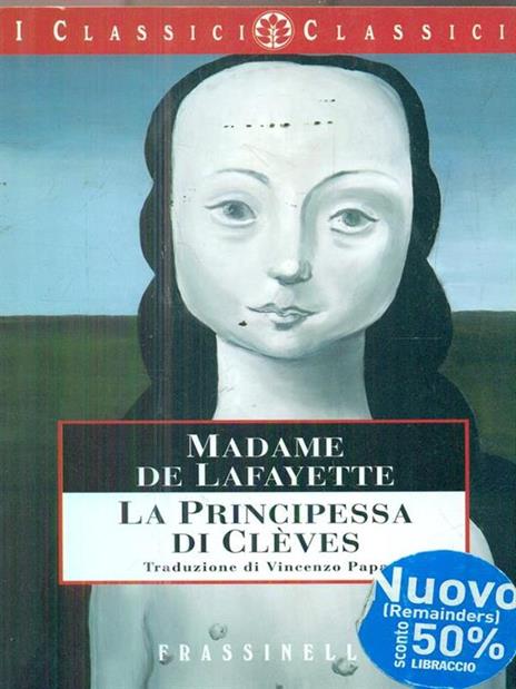 La principessa di Clèves - Marie-Madeleine de Lafayette - copertina