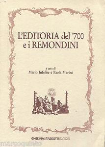 L' editoria del '700 e i Remondini - copertina