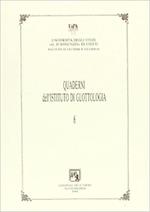 Quaderni della sezione di glottologia e linguistica del Dipartimento di studi medievali e moderni. Vol. 6