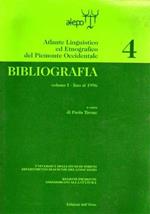 Bibliografia. Vol. 1: Fino al 1996.
