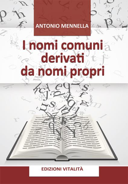 I nomi comuni derivati da nomi propri - Antonio Mennella - copertina