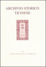 Archivio storico ticinese. Vol. 136: Seconda serie. Dicembre 2004.