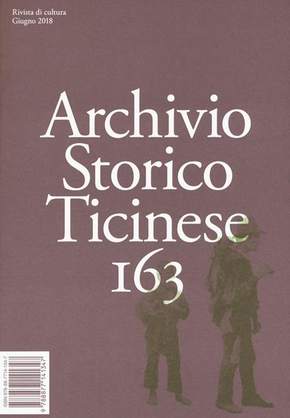Archivio storico ticinese. Vol. 163 - copertina
