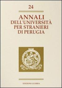 Annali dell'Università per stranieri di Perugia. Anno V. Vol. 24 - copertina