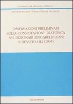 Osservazioni preliminari sulla connotazione diatopica nei dizionari Zingarelli (1995) e Devoto-Oli (1995)
