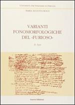 Varianti fonomorfologiche del «Furioso». Vol. 2