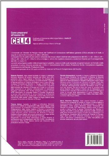 Come prepararsi all'esame del Celi 4. Certificato di conoscenza della lingua italiana. Livello C1. Con CD Audio - copertina