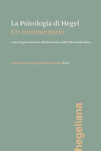 La psicologia di Hegel. Un commentario - copertina