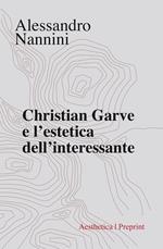 Christian Garve e l'estetica dell'interessante