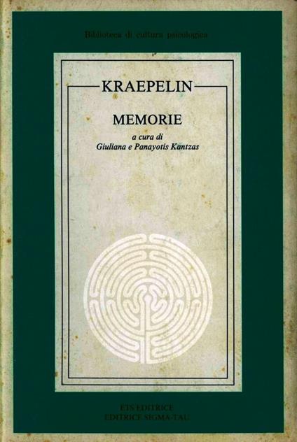 Memorie - Emil Kraepelin - copertina