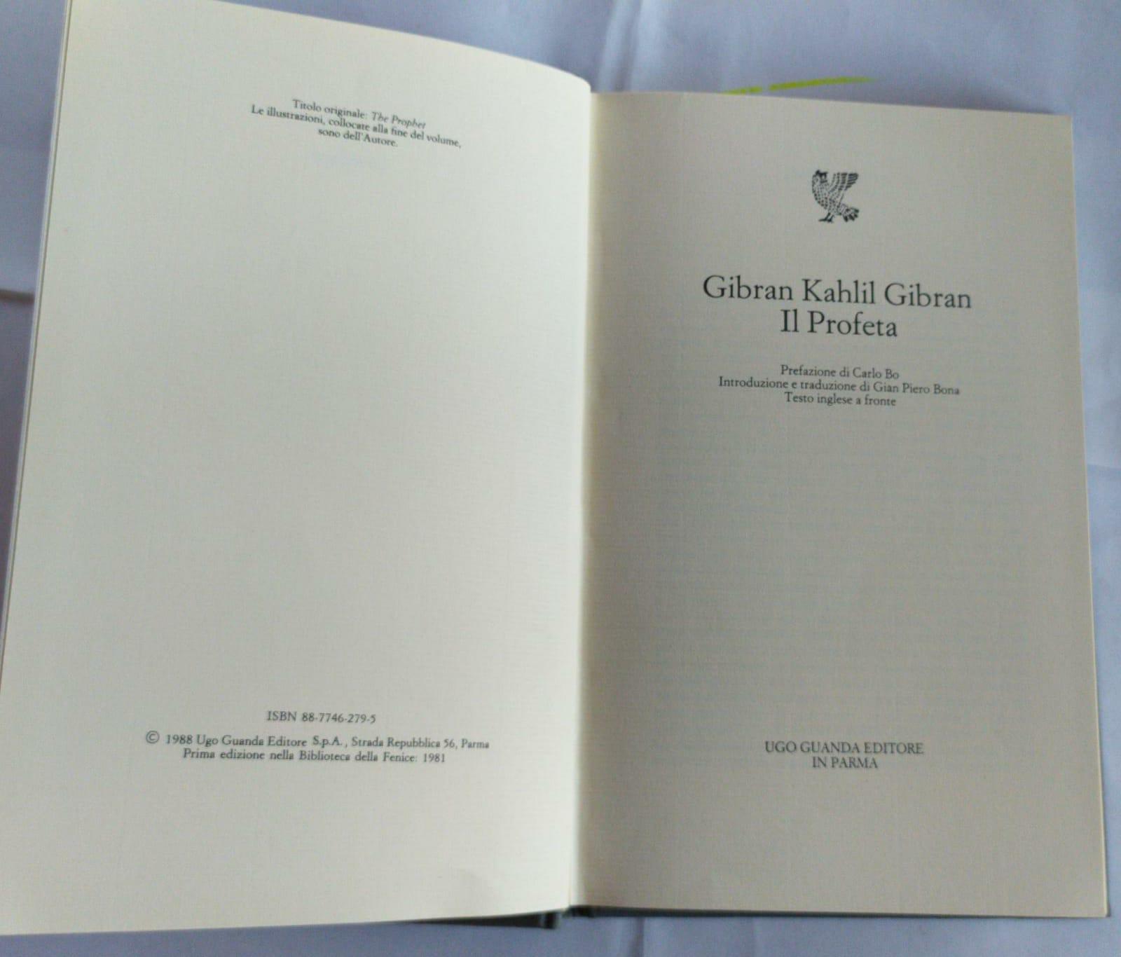 Il profeta. Testo inglese a fronte