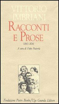 Racconti e prose (1863-1876). Vol. 1 - Vittorio Imbriani - copertina