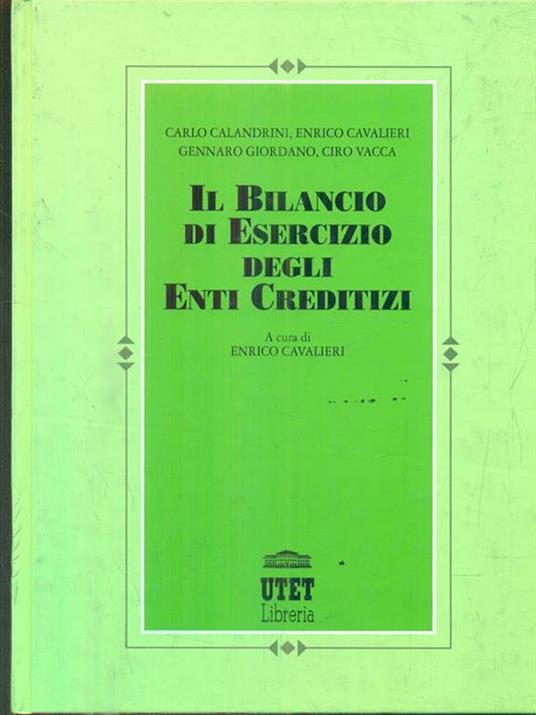 Il bilancio di esercizio degli enti creditizi - copertina