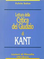 Lettura della Critica del giudizio di Kant