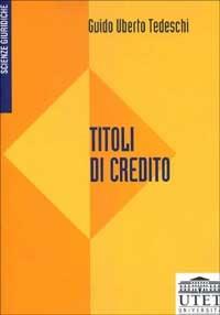 Titoli di credito - Guido Uberto Tedeschi - copertina