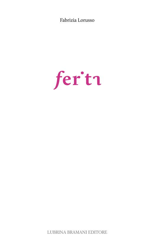 Ferita - Fabrizia Lorusso - copertina