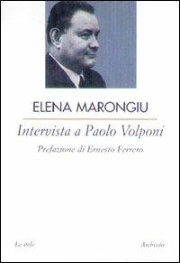 Intervista a Paolo Volponi - Elena Marongiu - copertina
