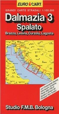 Dalmazia. Spalato. Carta stradale 1:100.000 - copertina