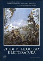 Studi di filologia e letteratura. Vol. 2