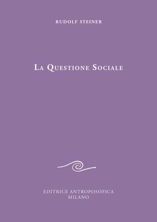 La questione sociale - Rudolf Steiner - copertina