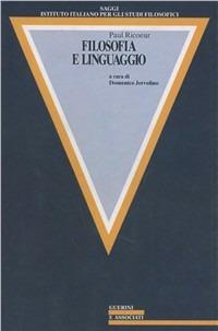 Filosofia e linguaggio - Paul Ricoeur - copertina