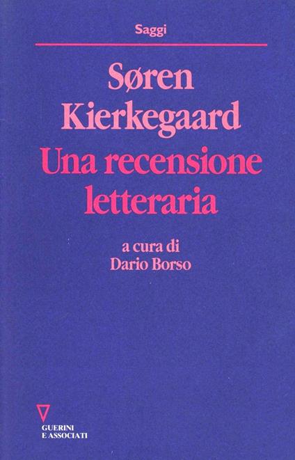 Una recensione letteraria - Søren Kierkegaard - copertina