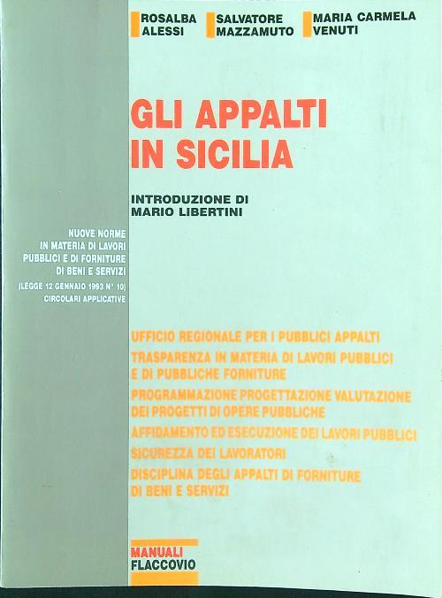 Gli appalti in Sicilia
