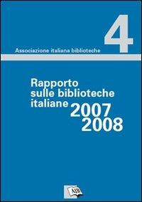 Rapporto sulle biblioteche italiane 2007-2008 - copertina