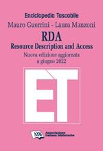 RDA. Resource Description and Access. Nuova ediz.