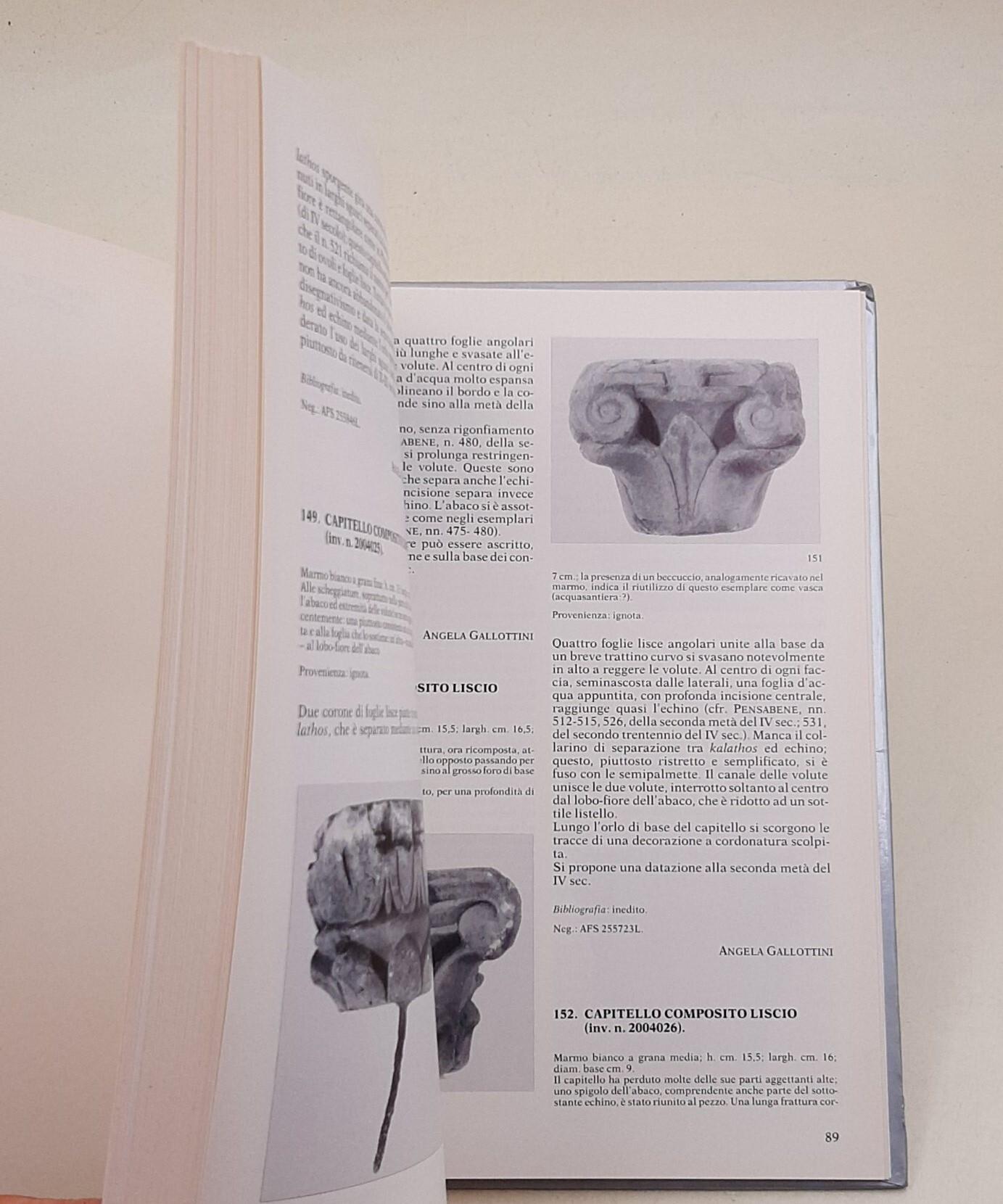 Museo Nazionale Romano. Sculture. Vol. 1\11: Magazzini. I capitelli.