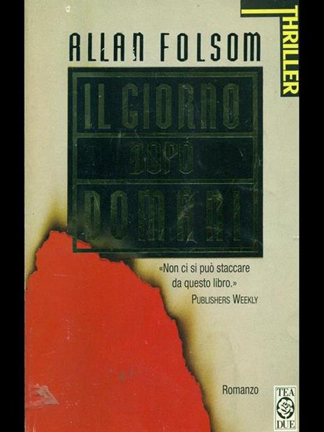 Il giorno dopo domani - Allan Folsom - copertina