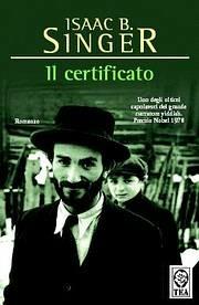 Il certificato - Isaac Bashevis Singer - copertina