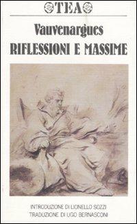 Riflessioni e massime - Vauvenargues - copertina