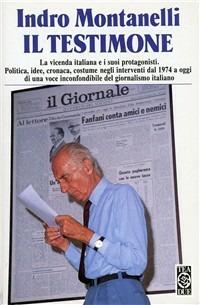Il testimone - Indro Montanelli - copertina