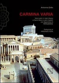 Carmina varia - Antonino Grillo - copertina