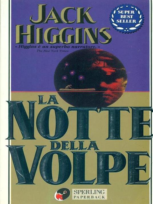 La notte della volpe - Jack Higgins - copertina