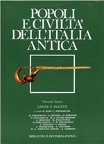 Popoli e civiltà dell'Italia antica. Vol. 6\1: Lingue e dialetti nell'Italia antica.