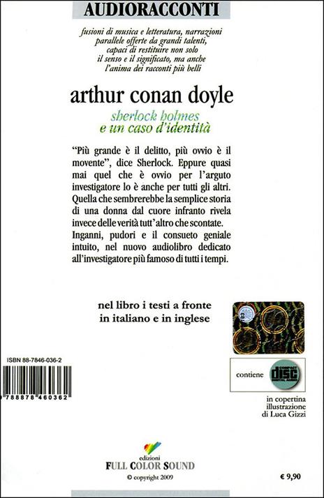 Sherlock Holmes e un caso d'identità letto da Francesco Pannofino. Audiolibro. CD Audio. Con libro - Arthur Conan Doyle - 3