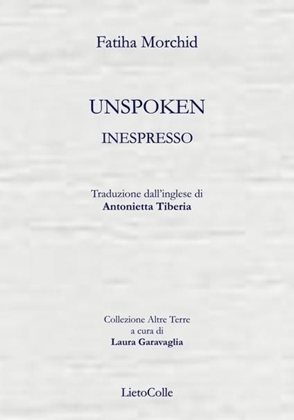 Inespresso - Fatiha Morchid - copertina