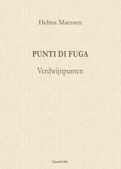 Punti di fuga - Helma Maessen - copertina